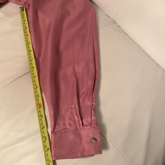 NWT White Stag Rayon Pockets Button Down Dusty Pink  Size M - Picture 5 of 10